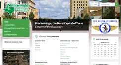 Desktop Screenshot of breckenridgetexas.com